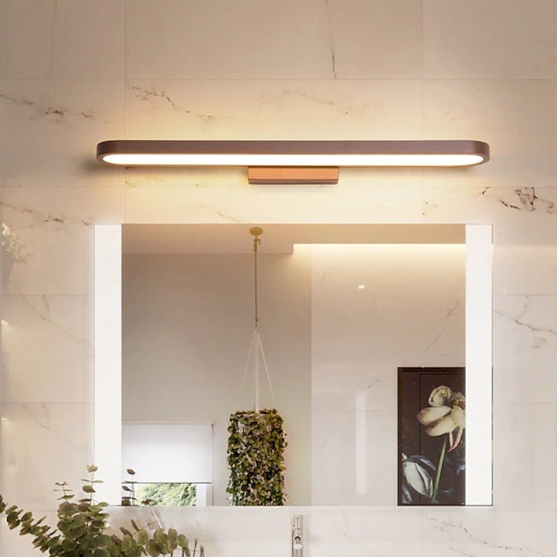 Arisha Moderne Wandlamp Linear, Koffie, Slaapkamer/Badkamer, Metaal