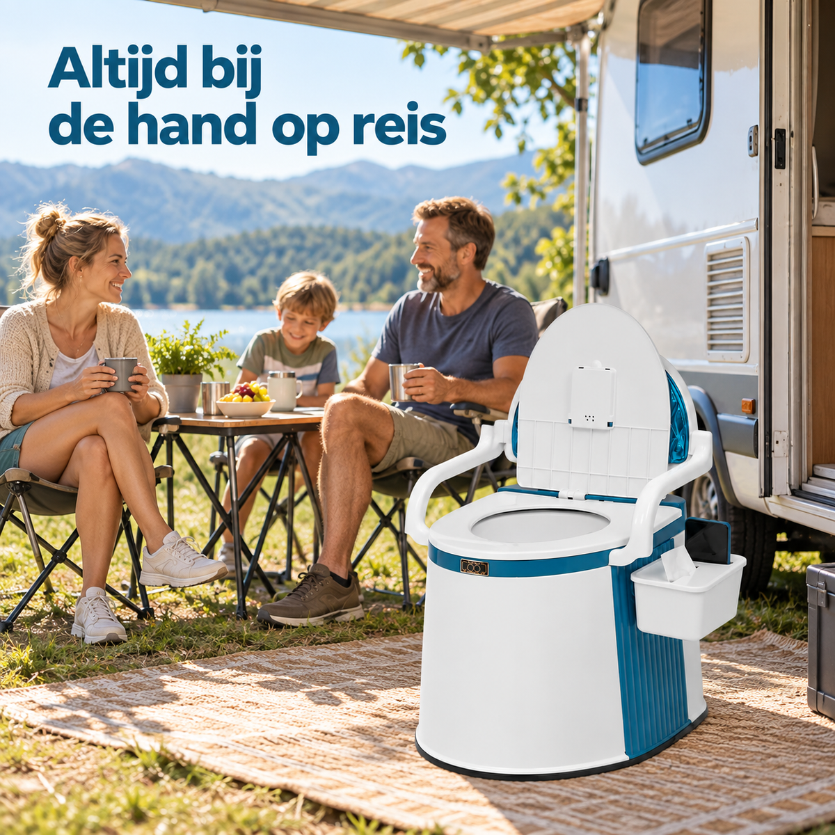 Draagbaar Festivaltoilet voor Festivals, Roadtrips & Lange Reizen