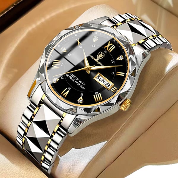 Waterdichte luxe herenarmbandhorloge van topmerk met verlichting