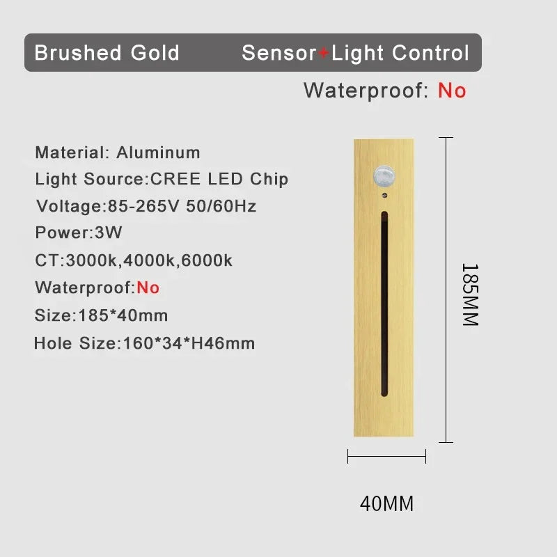 Shadee Bewegingssensor Trap Wandlamp
