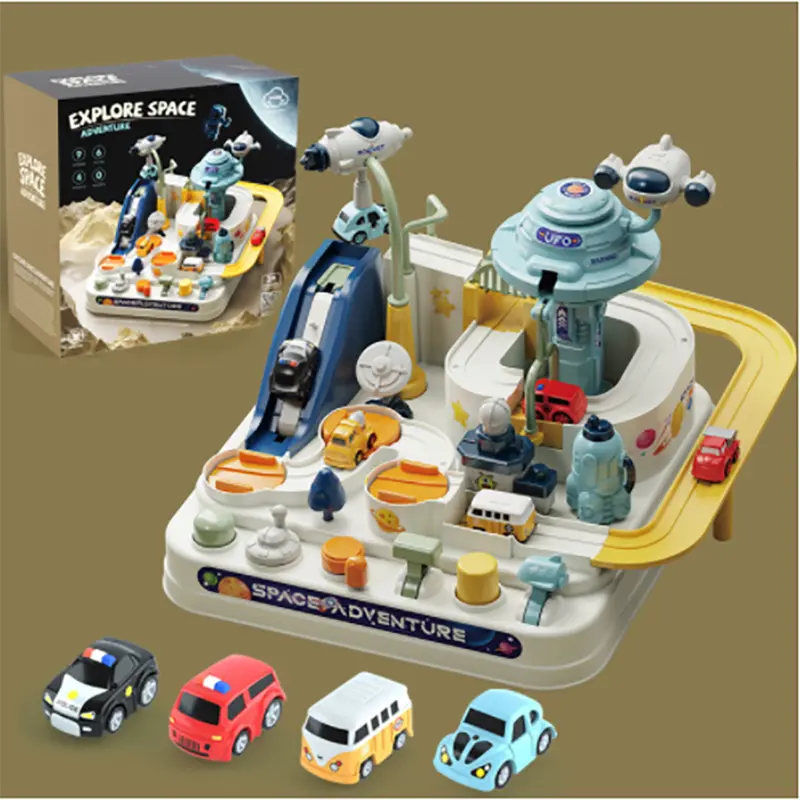 Magnetisch Autospeelbaan – Interactieve Montessori Avonturen Set met Auto's