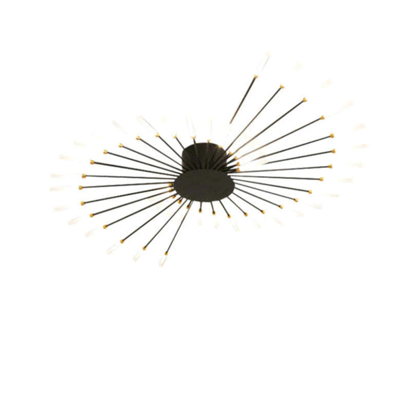 Arisha Industriële LED Plafondlamp Zwart/Goud Woonkamer Metaal