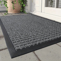 CleanStep – Elegante deurmat met een rasterpatroon voor een verzorgde entree