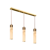 Ethereal Stone Glow Sculpturale Stijl Alabaster Hanglamp