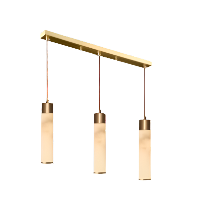 Ethereal Stone Glow Sculpturale Stijl Alabaster Hanglamp