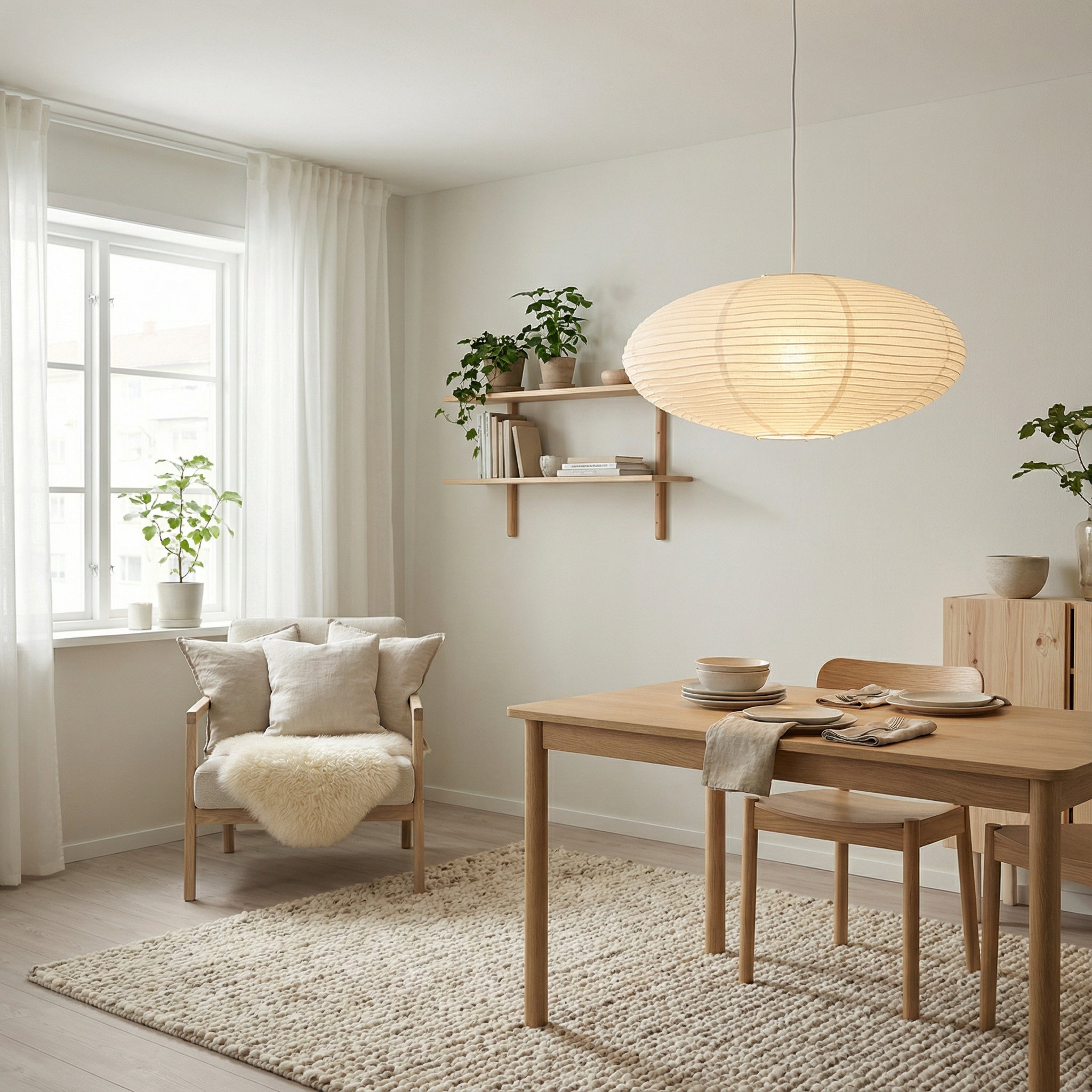 Wabi's Papieren Hanglamp