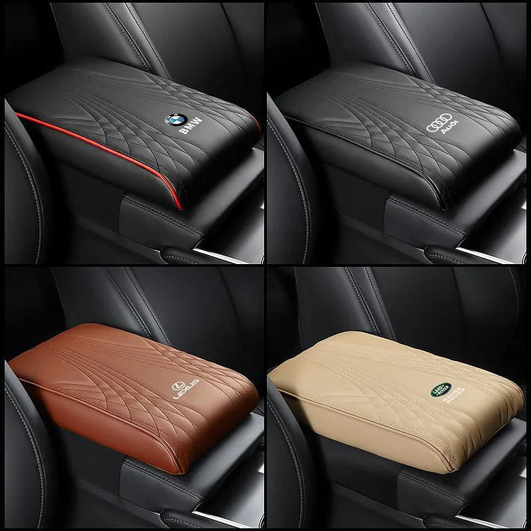 Exclusief logo armsteun kussen voor de armsteunhoes in de auto