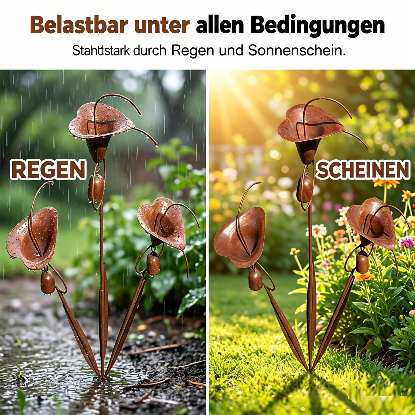 CallaChime™ | Handgemaakte Tuinstok met Klankspel