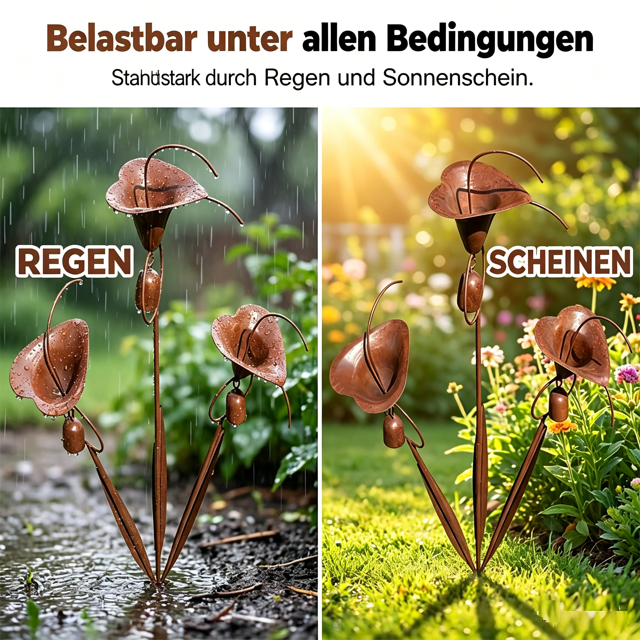 CallaChime™ | Handgemaakte Tuinstok met Klankspeel