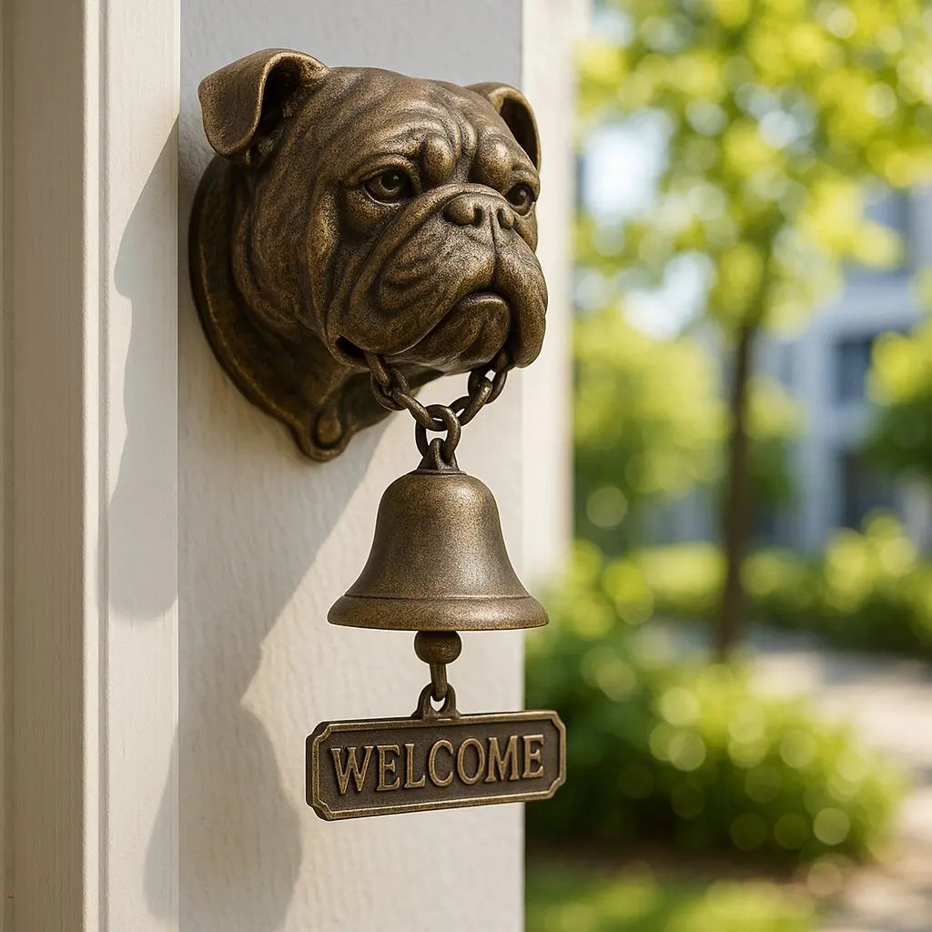 GuardianBell™ | Welkomstbel Duitse Herder — Symbool voor Bescherming & Gastvrijheid