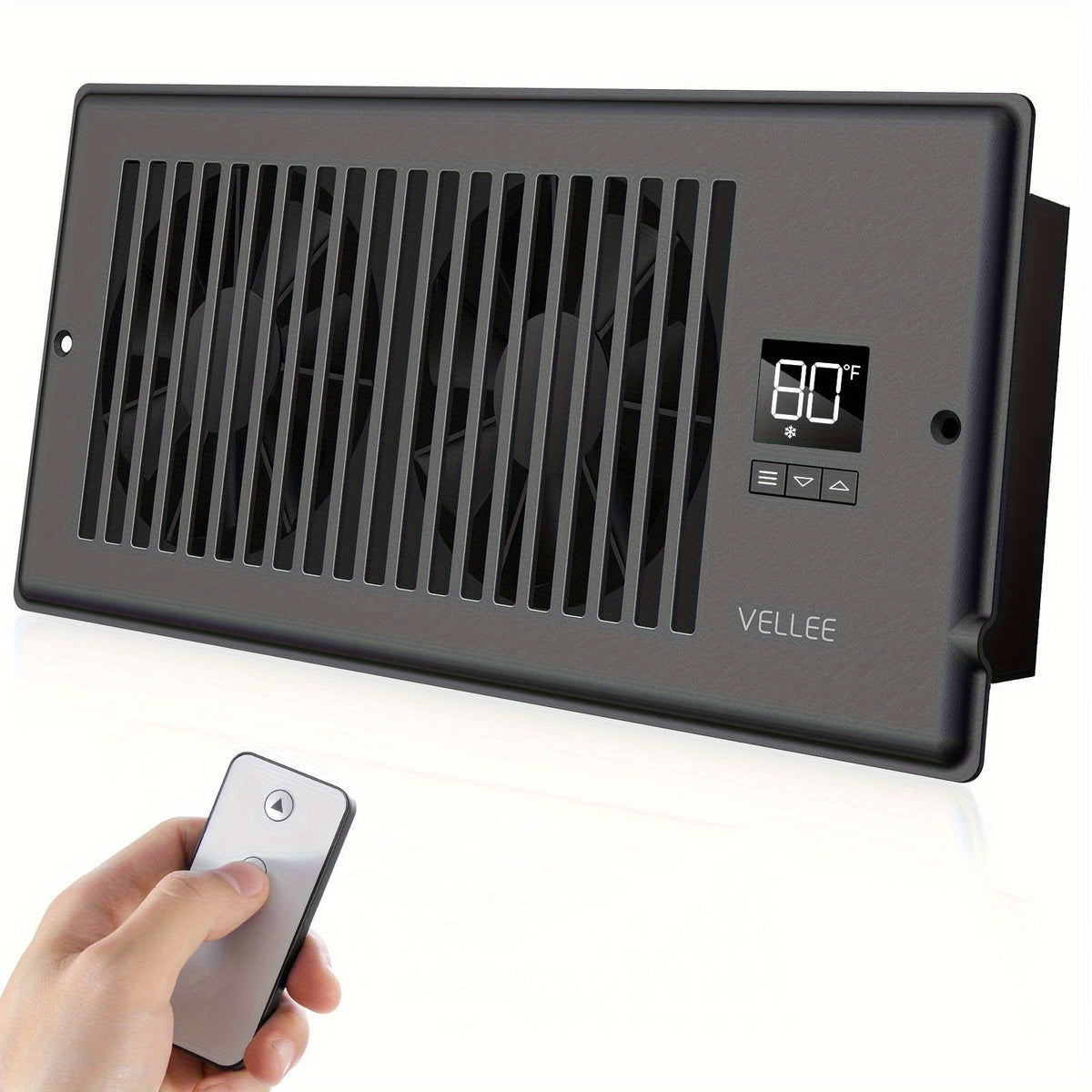 4" x 10" Slimme Register Booster Ventilator – HVAC-Bouwaccessoires met Afstandsbediening, Thermostaatregeling – Stille werking voor efficiënte verwarmings- en koelingsprestaties