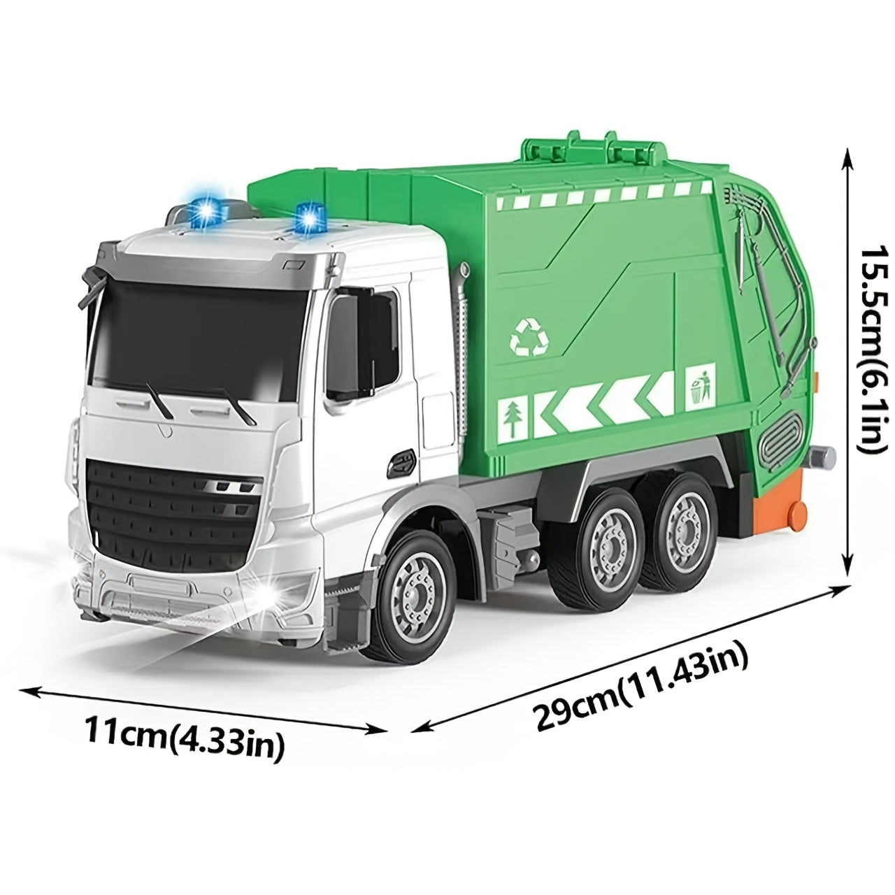 EcoTruck RC Vuilniswagen - Realistische Speelgoedwagen met Lichten en Geluiden