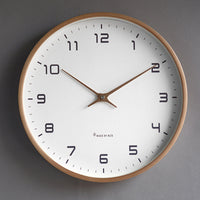 Minimalistische Wandklok met Houten Frame – Stijlvol, Tijdloos en Duidelijk