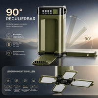 Vouwbare Zonne-Outdoor Lamp | LED Campinglamp met Powerbank | Sonnklapp