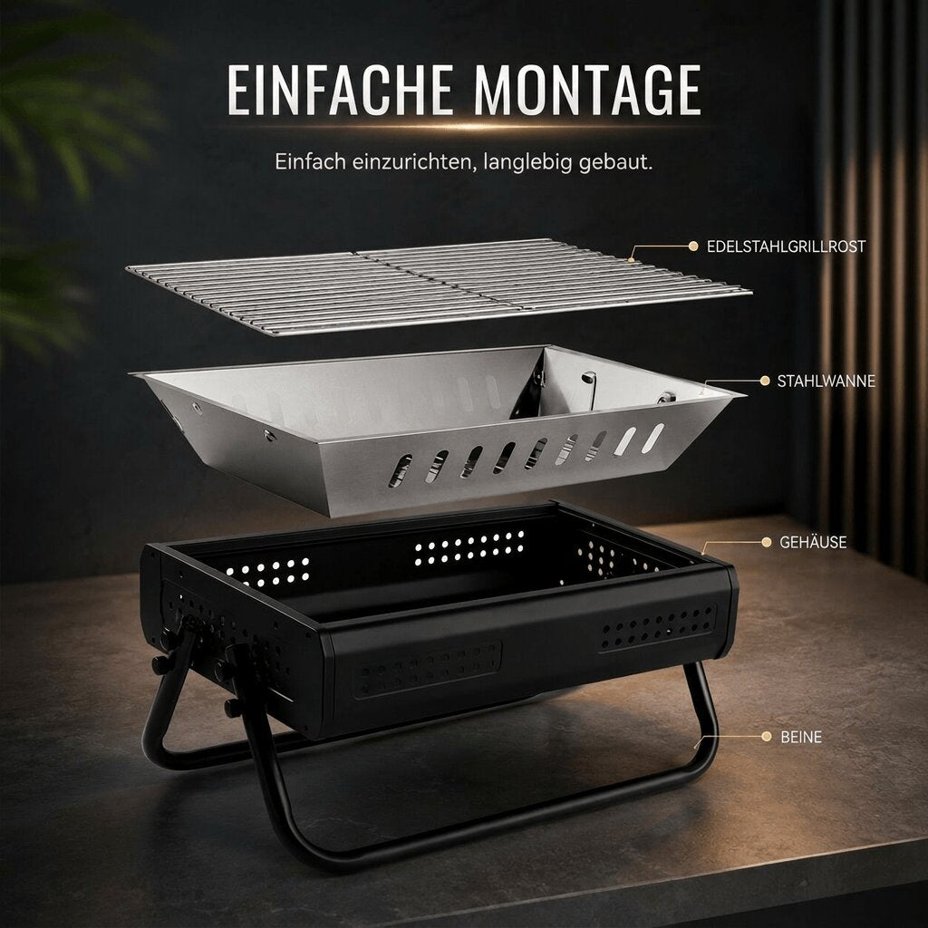 Opvouwbare Camping Houtskoolgrill | Glutfalte