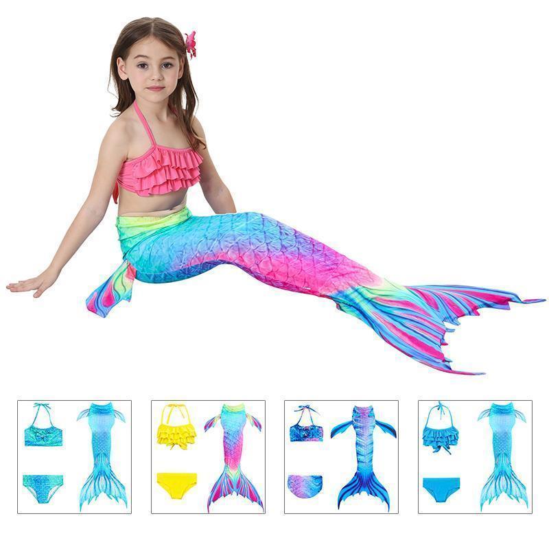 Barnas Zeemeermin Badpak - Prinses Bikini Set