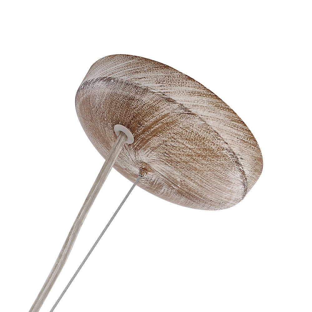 Pusteblumen Hanglamp met Houten Parels | Vuurwerk Starburst Ontwerp