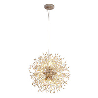 Pusteblumen Hanglamp met Houten Parels | Vuurwerk Starburst Ontwerp