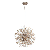Pusteblumen Hanglamp met Houten Parels | Vuurwerk Starburst Ontwerp