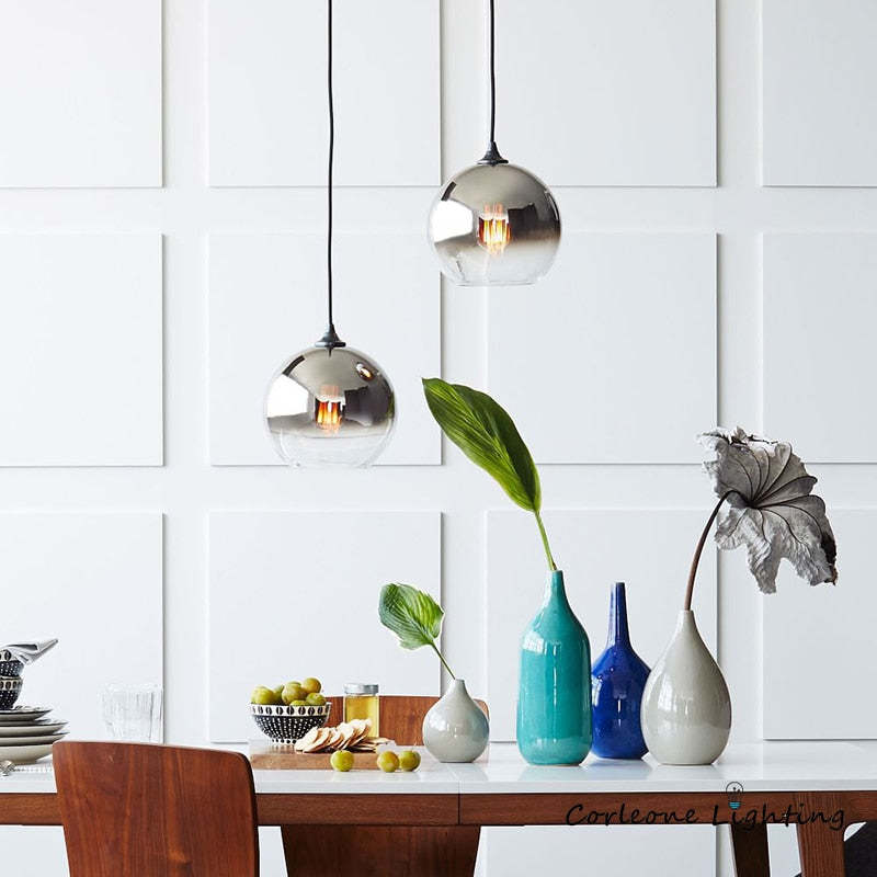 Brina Frosted Balloon Hanglamp Gradient