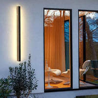 Arisha Minimalistische Waterdichte LED Buitenwandlamp Zwart Tuin Gang