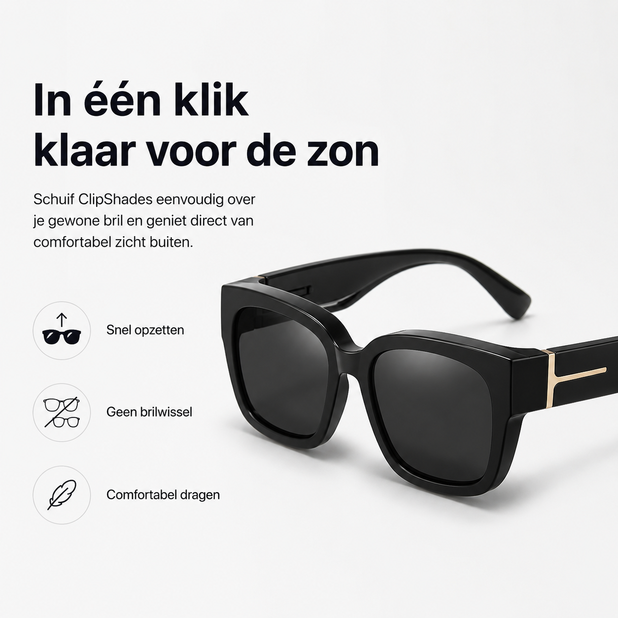 ClipShades | Stijlvolle Overzetzonnebrillen voor Brildragers