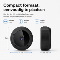 EyeGuard | Compacte WiFi Beveiligingscamera met HD Nachtzicht