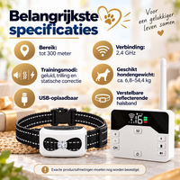 2-in-1 Draadloze Hondenomheining & Trainingshalsband – Cadeau voor Hondenliefhebber