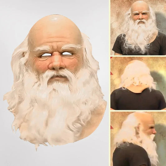 FestiveFace | Kerstman Masker – Realistisch Kostuum