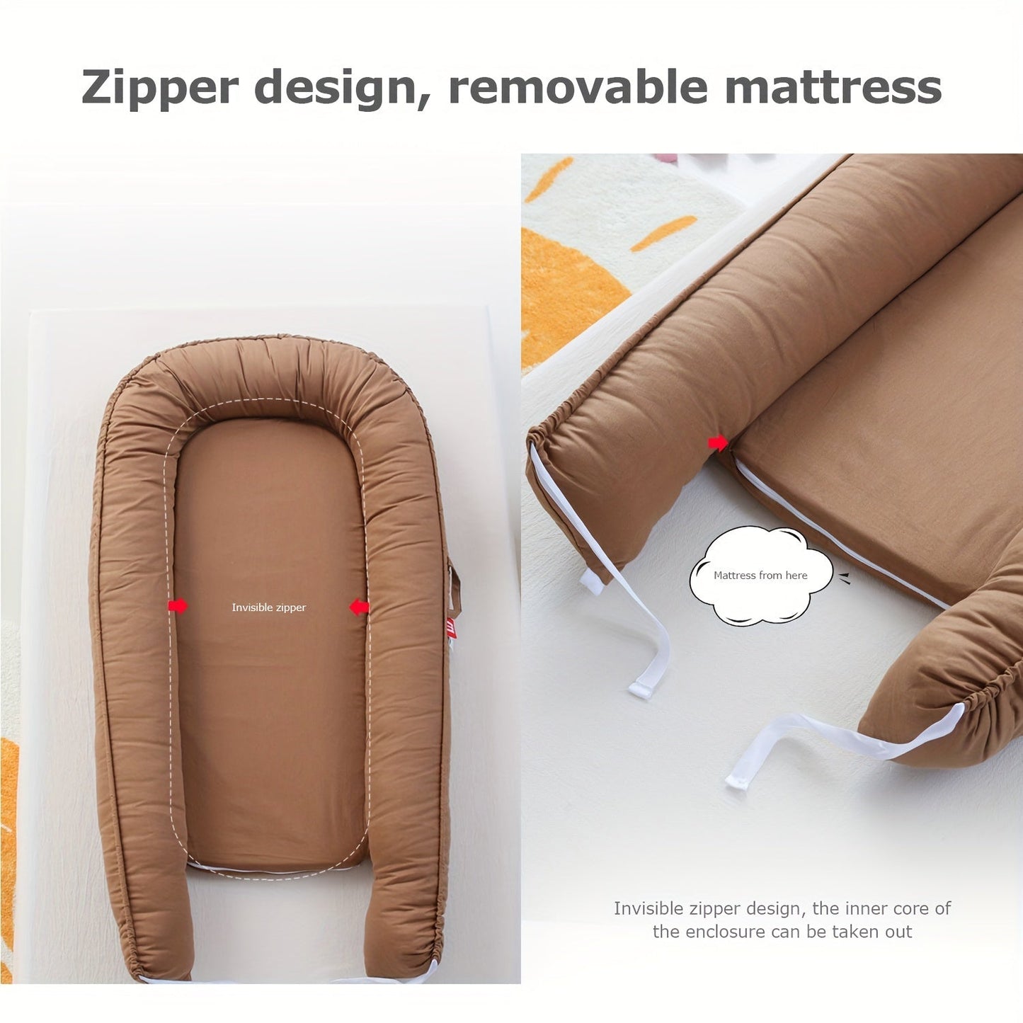 Zachte Droom Baby Lounger - Comfort en Bescherming voor uw Kleintje