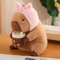 CuddleCapy Knuffelpop Pluche | Capibara & Konijn Ontwerp | Zacht Knuffeldier in Verschillende Stijlen & Maten