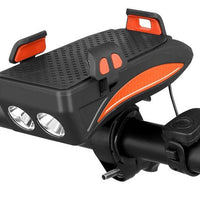 FietsPro 4-in-1 Telefoonhouder, Powerbank, Verlichting & Claxon