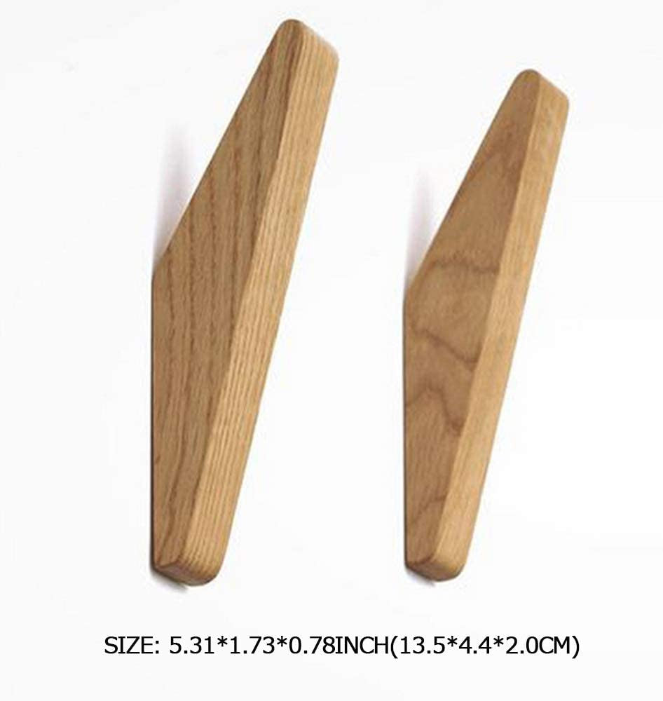 Set met Draadhaak Nordhaak – 6 Minimalistische Kledinghaken gemaakt van Massief Hout