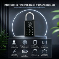 Hangslot met vingerafdruk & Sleutel | Hangslot met fingerprint | Fingardis