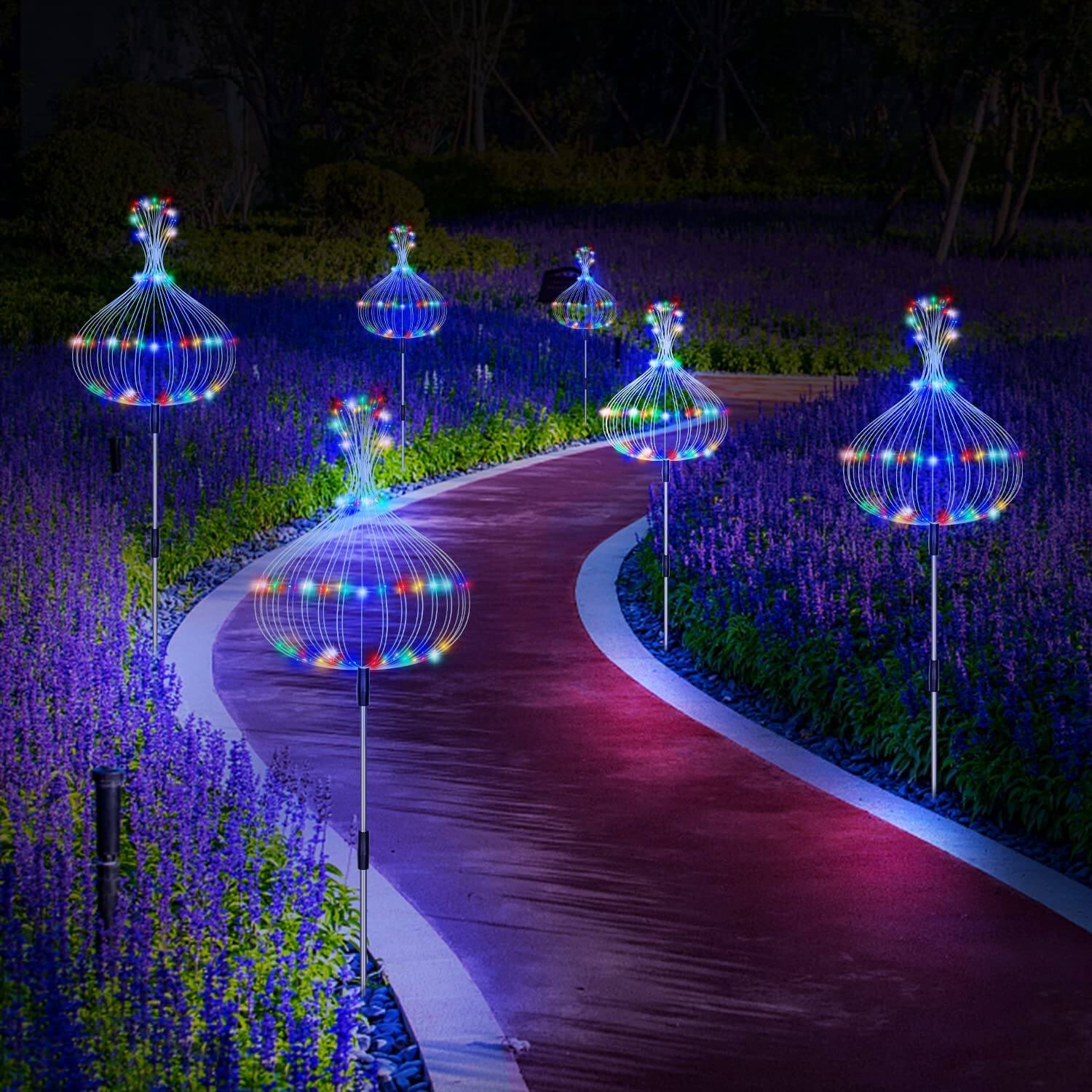 Waterdichte Zonne Garden Vuurwerk Lamp
