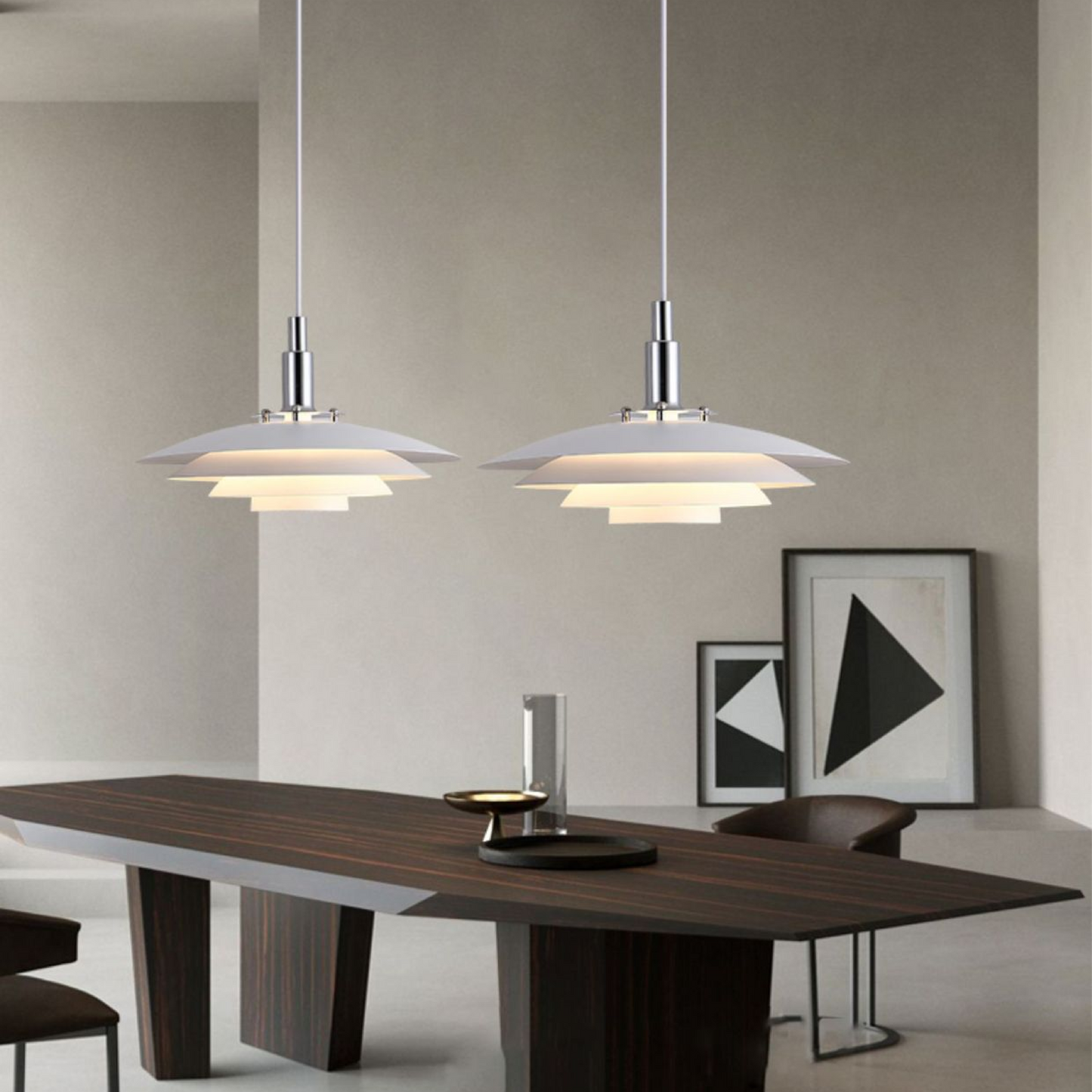 Moderne Metalen Laaghangende Lamp