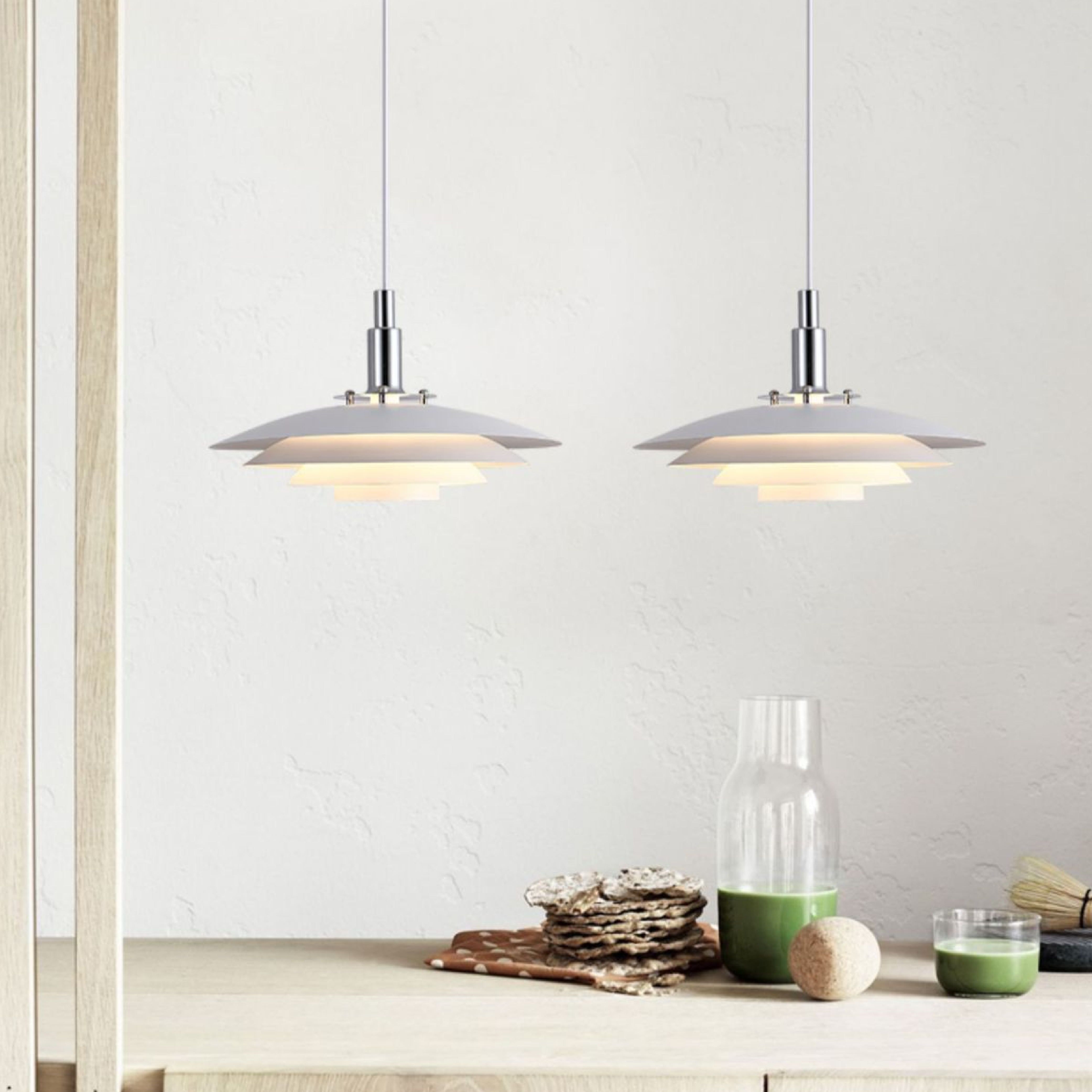 Moderne Metalen Laaghangende Lamp