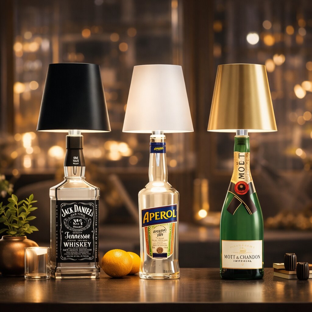 Fleslamp | Fles als Tafellamp | Oplaadbare Tafellamp | Flesstop | LumiFles