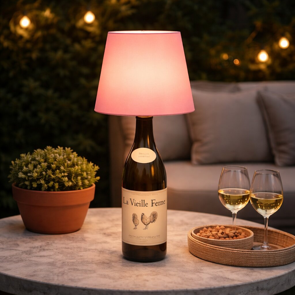 Fleslamp | Fles als Tafellamp | Oplaadbare Tafellamp | Flesstop | LumiFles