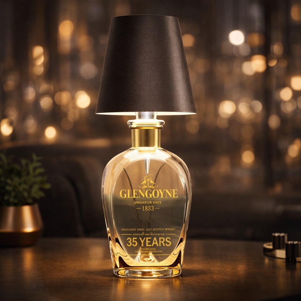 Fleslamp | Fles als Tafellamp | Oplaadbare Tafellamp | Flesstop | LumiFles