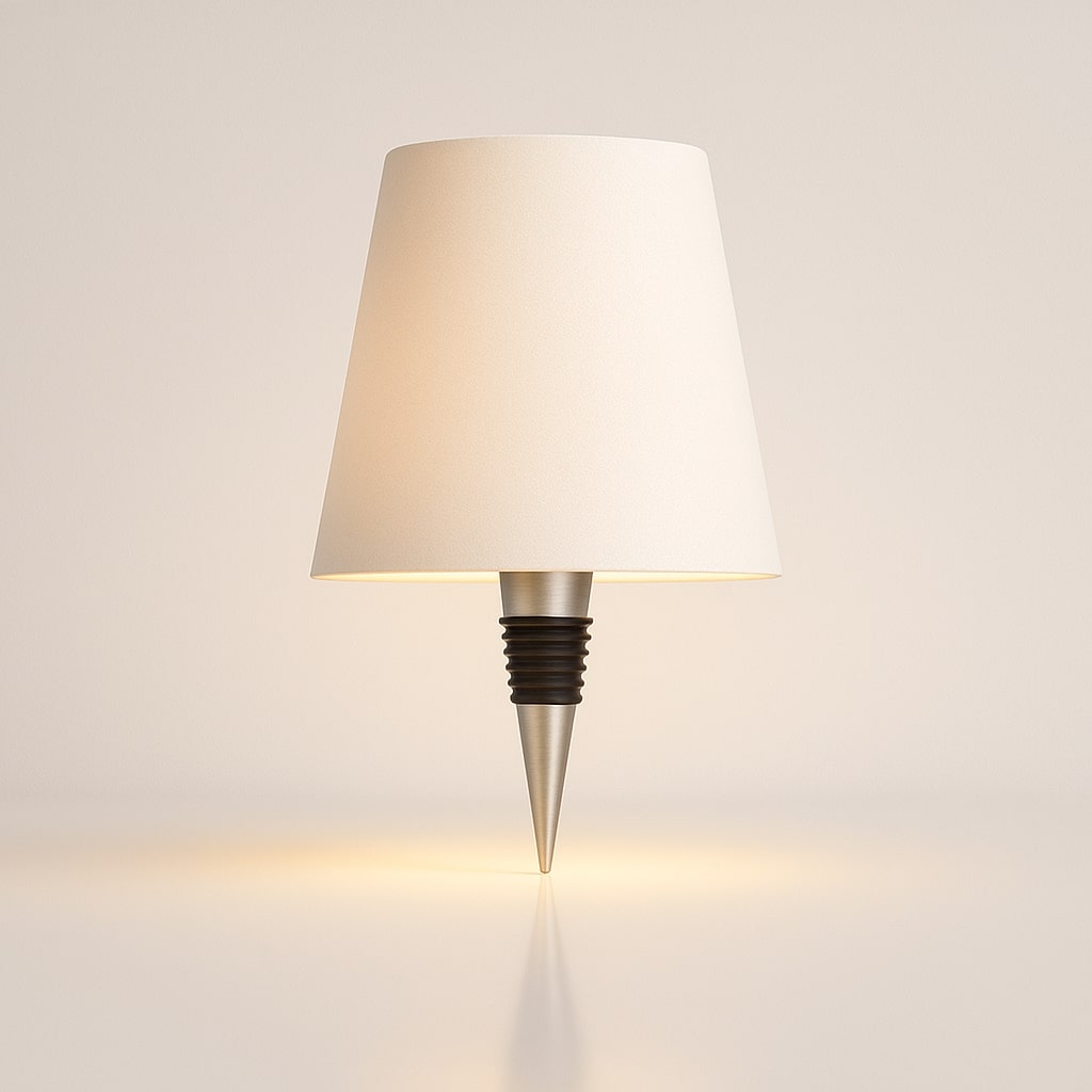 Fleslamp | Fles als Tafellamp | Oplaadbare Tafellamp | Flesstop | LumiFles