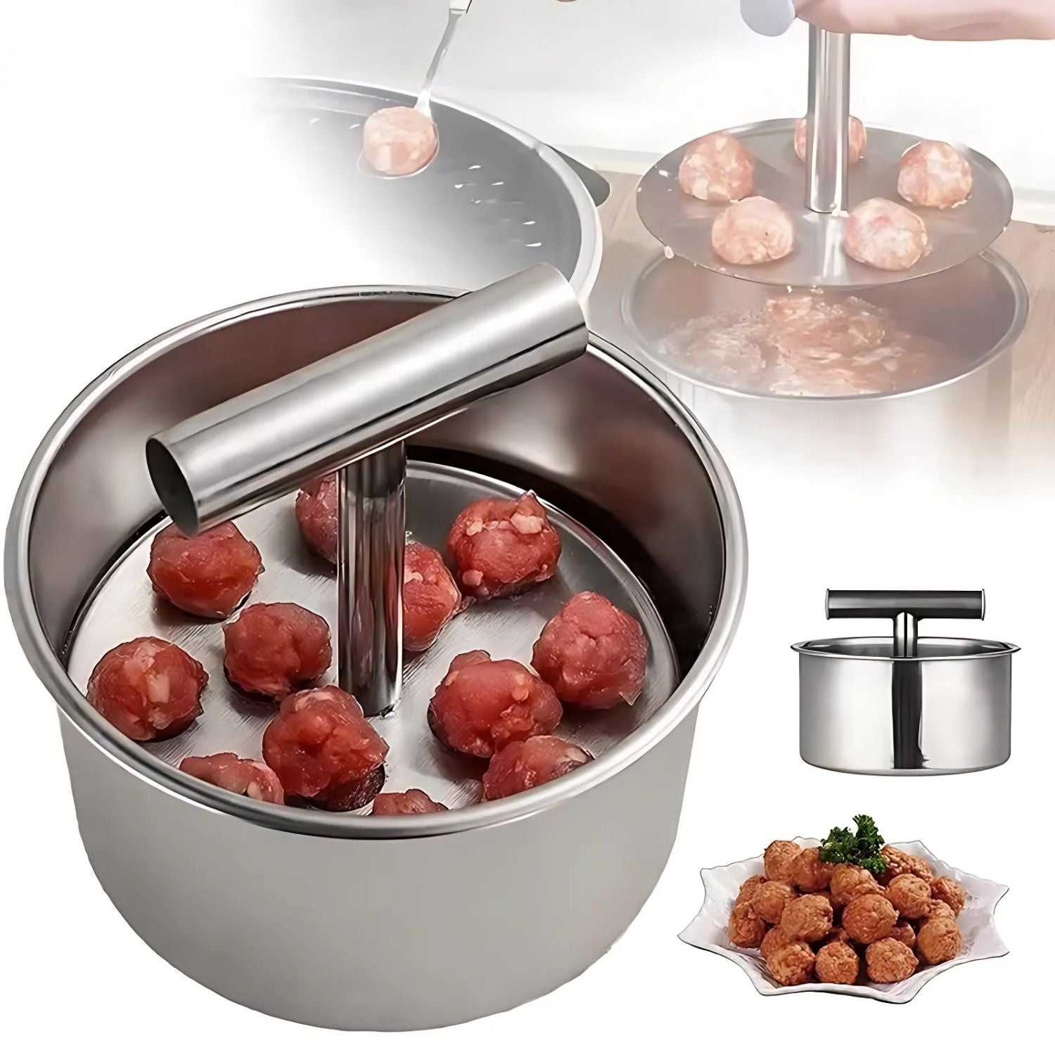 Vleesballetjes Maker & Falafel Maker voor Perfecte Ronde Vormen | VleesBal
