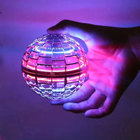 De Originele Flying Orb Ball | Aerodynamische Vliegende Spinner met LED-effecten | 360° Rotatie & Boomerang-functie | Schokbestendige Behuizing & USB Snelladen
