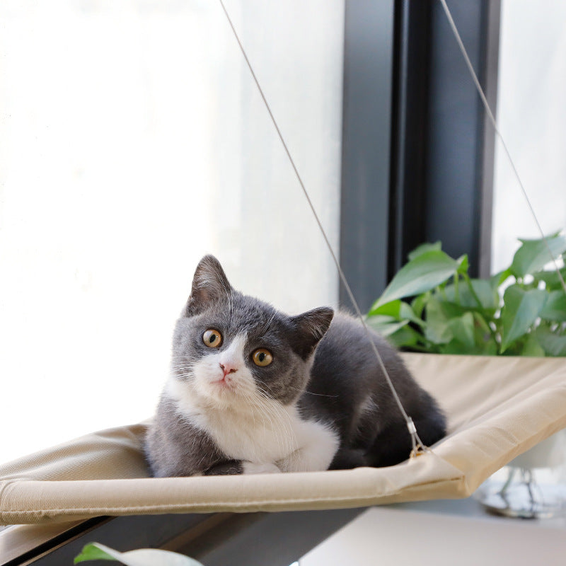 Vensterhangmat voor katten | Stabiel en ruimtebesparend vensterbed biedt een zachte en veilige rustplaats voor je kat