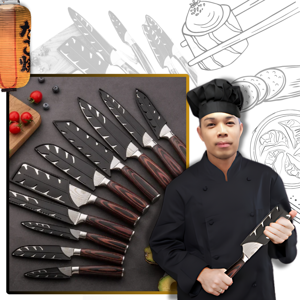 Japanse messen in de Pakkawood-serie
