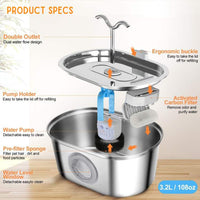 Fontana voor Katten FreshFlow Stille Hydratatie