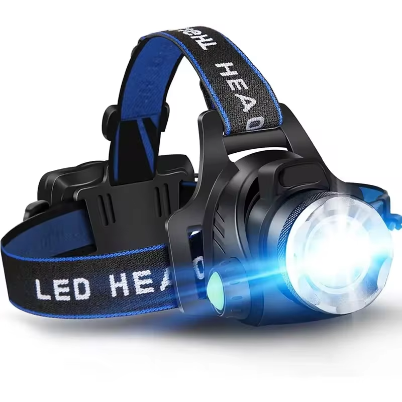 Hodelykt | Oplaadbare Waterdichte Zoom LED Hoofdlamp