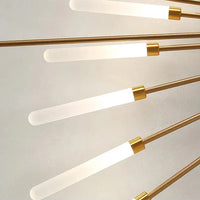 Moderne LED plafondlamp - minimalistisch design in zonnestraal stijl