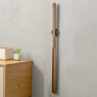 Houten lange handgreep magnetische schoenlepel