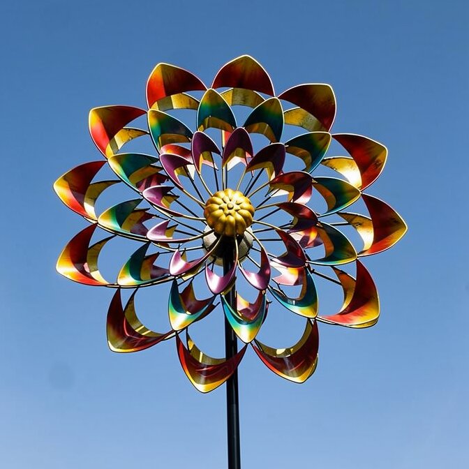 Tuin Windmolen van Metaal | Windspel voor Tuin | Floravera